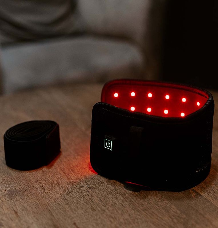 Infrarødt terapibelte med rødlys