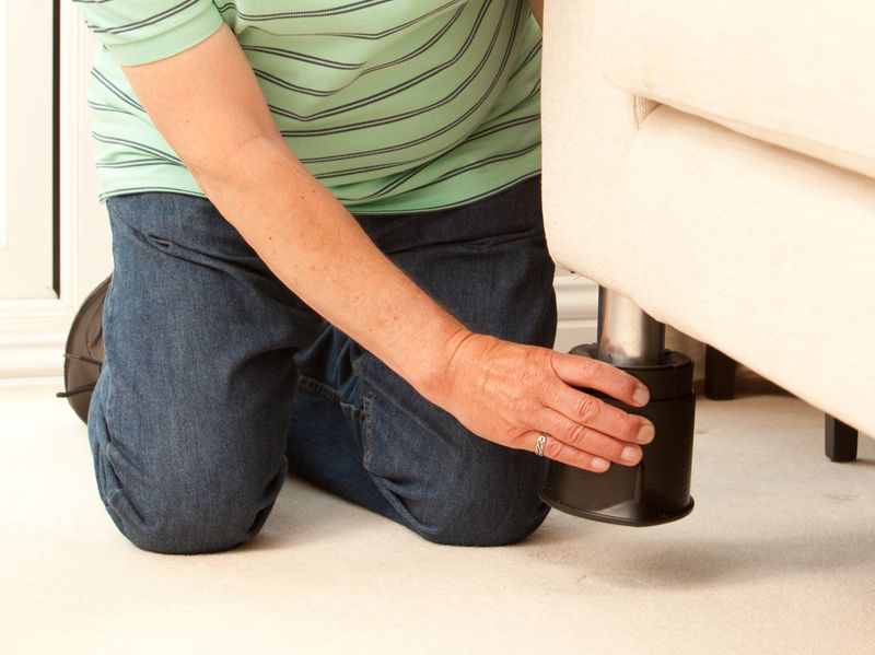 Forhøyningskloss i plast justerbar, 4stk