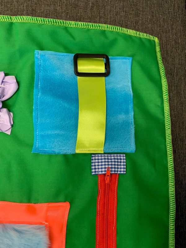 Fikleteppe grønn - Taktil sanseteppe demens